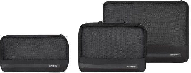 Samsonite TA Revolution Set of 3 Packing Cubes - Black