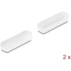Delock Staubschutz für D-Sub 25 Stecker 2 Stück transparent