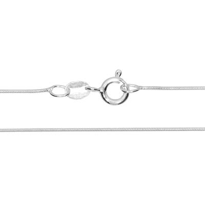 Silberkette OSTSEE-SCHMUCK "Ostsee-Schmuck Kette Schlange 0,8 mm Kette Schlange 0,8 mm" Gr. 45, silber, Halsketten, Damen, 45cm, Silber 925 (Sterlingsilber), L: 40, Silberkette