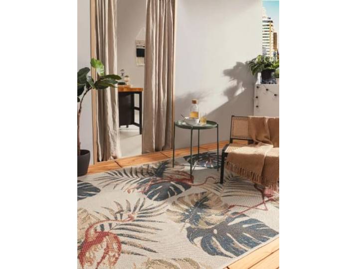 benuta Nest Teppich Mirena - Multicolor 80x150 cm - Kunstfaser - Outdoor geeignet - Rechteckig - Pflegeleicht für Wohnzimmer Schlafzimmer Flur Terrasse Balkon