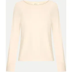Langarmshirt Strukturiert Beige 36