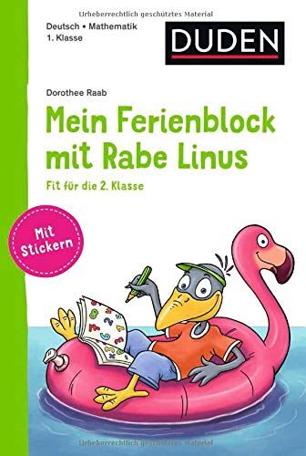 Dorothee Raab - Mein Ferienblock mit Rabe Linus – Fit für die 2. Klasse (Einfach lernen mit Rabe Linus) - Preis vom 04.10.2026 03:51:26 h