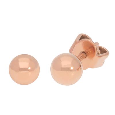 Paar Ohrstecker TITANIA "Titanohrstecker", rosa (roségoldfarben), Ohrringe, Damen, Titan