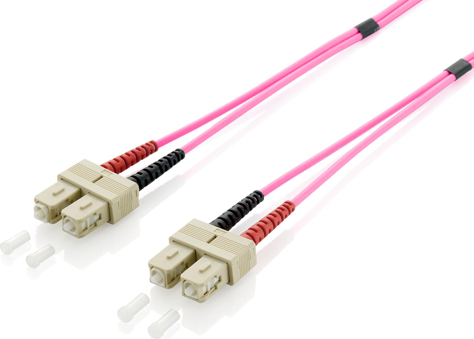 Equip LWL Patchkabel SC naar SC 10.00m Multimode Duplex OM4