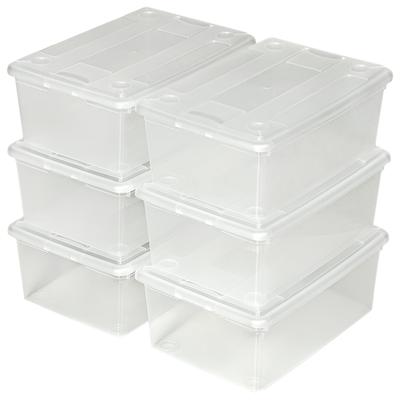 tectake Aufbewahrungsboxen 12er Set Transparent