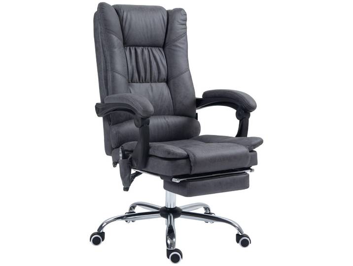 Vinsetto Massage-Bürostuhl, Dunkelgrau, 70x118x64 cm, Büromöbel, Bürostühle, Drehstühle