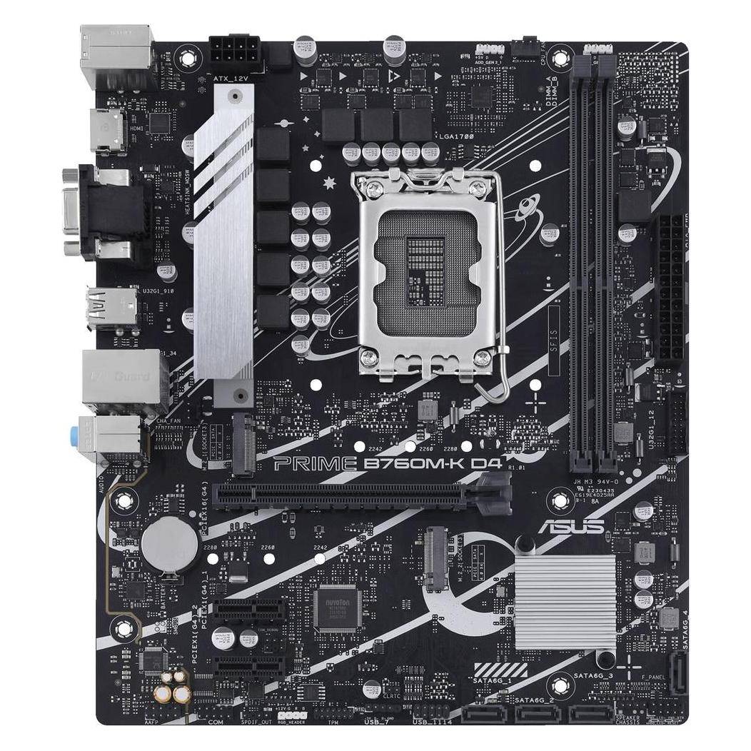 ASUS Prime B760M-K (LGA 1700, Intel B760, mATX) (90MB1DS0-M0EAY0)