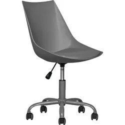 DREHSTUHL Lederlook grau