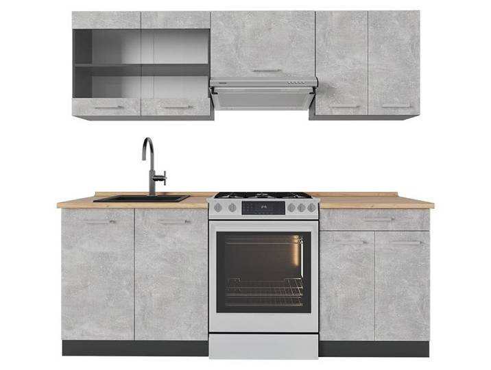 Cuisine Vicco R-Line Béton/Anthracite 200cm sans PT\, Model 54181