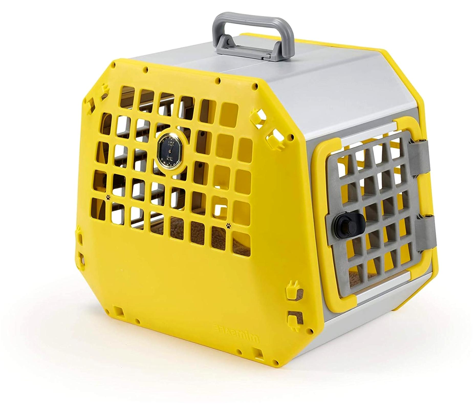 Hunde Transportbox Auto Care2 Größe M, gelb