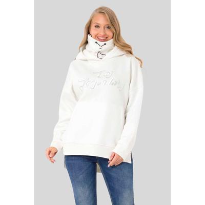 Kapuzenpullover CIPO & BAXX "SWEATSHIRT", Damen, Gr. S, beige (ecru), 70% Baumwolle, 30% Polyester, unifarben, Basic, regular fit, Pullover Kapuzenpullover, ein sportlich-lässiges Kleidungsstück