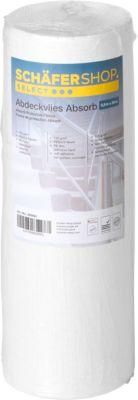 Schäfer Shop Select Abdeckvlies CoverGrip Absorb, 2-lagig, saugend, selbstklebende Unterseite, L 50 m x B 0,5 m, weiß, 1 Rolle
