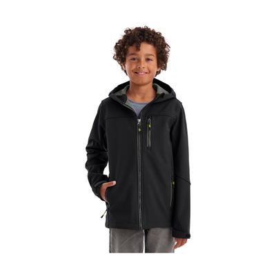 Softshelljacke KILLTEC "Jungen Softshelljacke", Jungen, Gr. 128, schwarz, Oberseite: 100% Polyester.Rückseite: 100% Polyester.Futter: 100% Polyester, Jacken Softshelljacke, Wasserabweisende Softshelljacke mit Fleece und verstellbaren Details