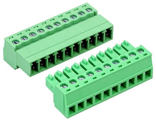 Donau Elektronik HNS381-10 Steckverbinder Polzahl 10 PA66, Messing, Stahl 8A 300V Geeigneter Leiterquerschnitt: 0,08mm² - 1,5mm²