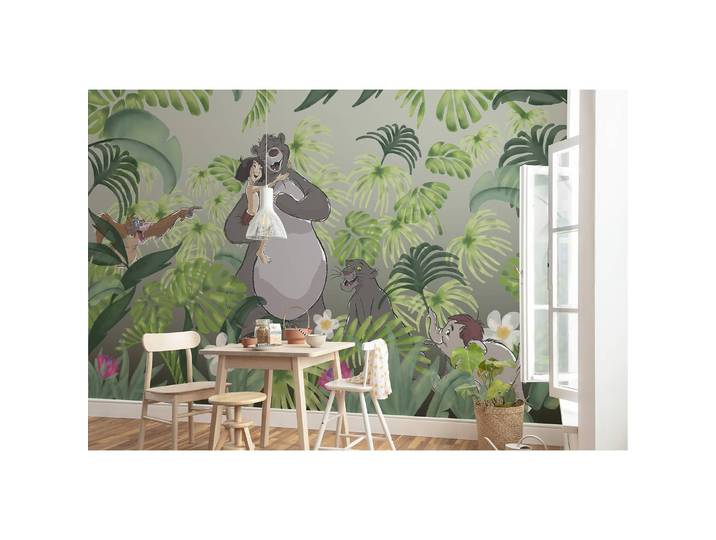 Vlies Fototapete Welcome To the Jungle 400 x 280cm Gelb/Grün