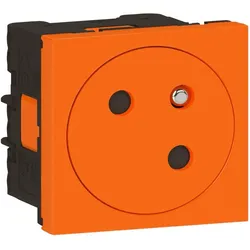 Legrand 077189L Mosaic Link Steckdose 45° F/B Standard, erhöhter Berührungsschutz Farbe: Orange