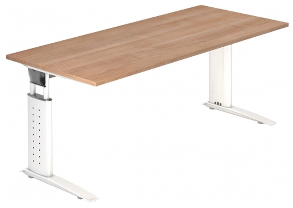 HJH Office UNDA 19 W Bureau Walnoot met hoogteverstelling