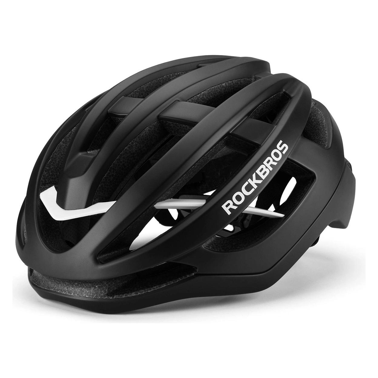 Rockbros Kask rowerowy HC-58BK-M 55-58 cm - czarno-szary (55 - 58 cm) (5907769386718)