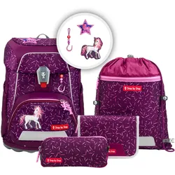 Step by Step Fit Schulranzen-Set 5-teilig, Pretty Unicorn Nuala