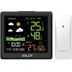 RainPoint BALDRTHERM B0389WST2H2-V1 Wetterstation mit Aussensensor, Wetterstation