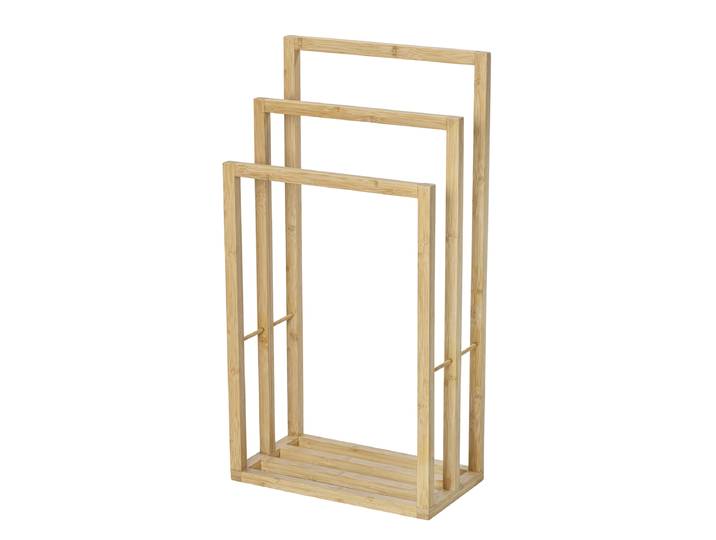 home24 Handdoekhouder Bambusa Handdoekhouder: bamboe bruin/bruin 43 x 82 x 24cm