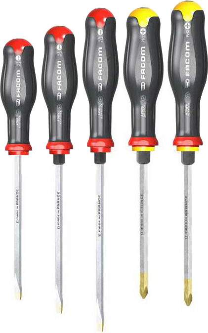 Jeu de 5 tournevis Protwist® Shock FACOM ATWCK.J5PB