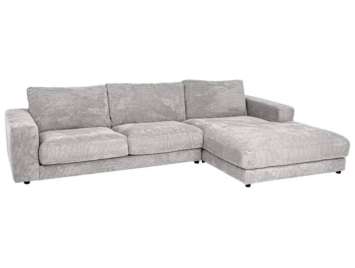 Ecksofa Samson Basic Candy / Farbe: Cord Grey / Material: Stoff Basic