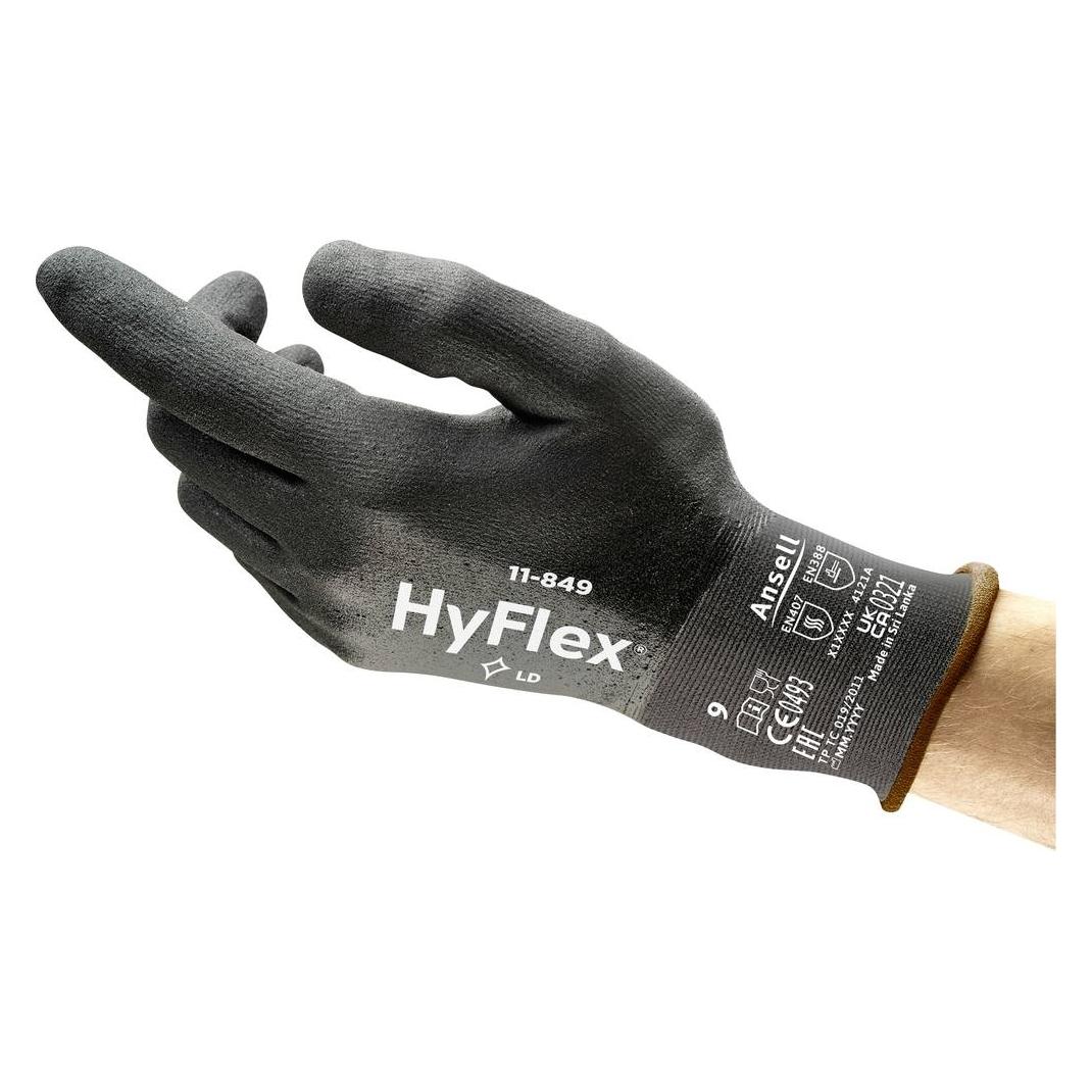 Ansell 11849R080-1P HyFlex Nitril Arbeitshandschuh Grösse (Handschuhe): 8 EN 2142 (8) (11849R080-1P)
