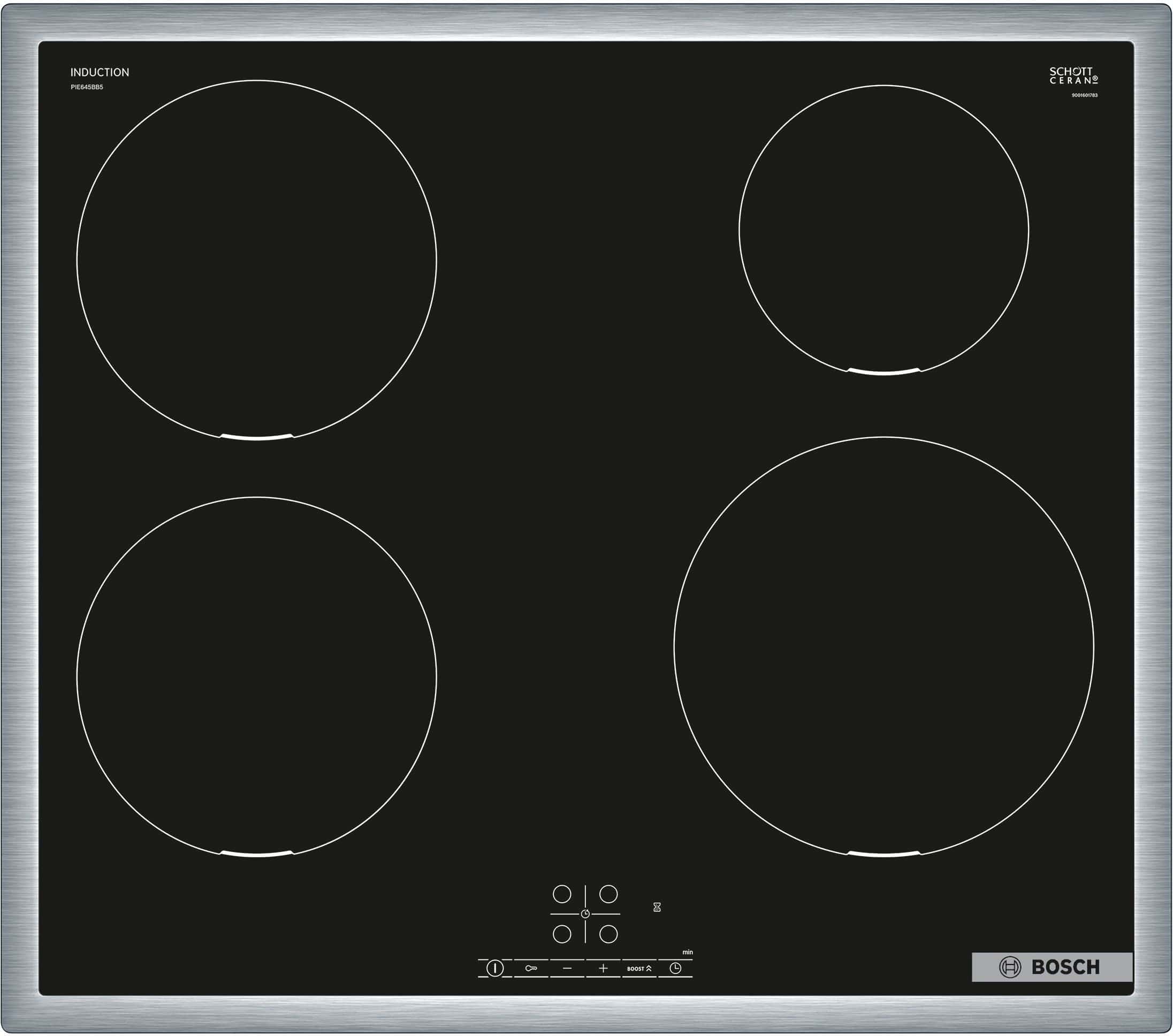 Bosch Serie 4 PIE645BB5E autarkes 60 cm Induktionskochfeld 4 Kochzonen