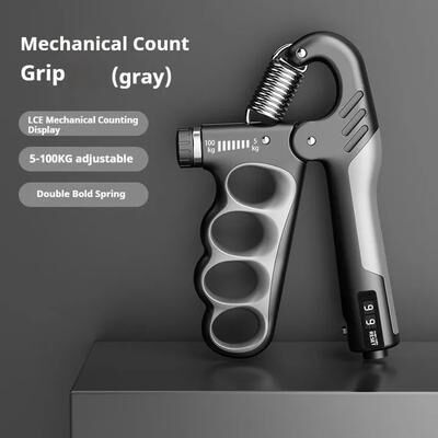 Inspired Living Adjustable Grip Strength Master 5100 KG Hand & Wrist Trainer For Stronger Grip Performance gray