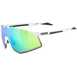 Uvex, Unisex, Sportbrille, pace perform CV (Black Matt, Colorvision Mirror Silver), Schwarz