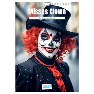 Misses Clown (Wandkalender 2027 DIN A4 hoch), CALVENDO Monatskalender