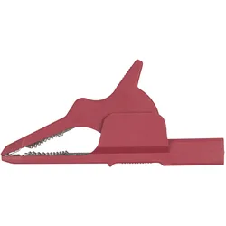 KS Tools 4,0 mm Eingangsbuchse auf Krokodilklemme schmal, rot rot - 150.1678 - rot