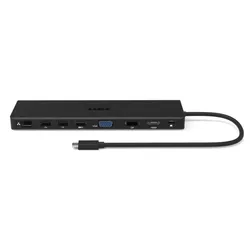 Port Designs 901906-W laptop-dockingstation & portreplikator Kabelgebunden USB 3.2 Gen 2 (3.1 Gen 2) Type-C Schwarz