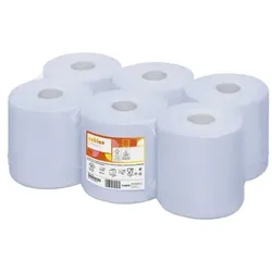 Satino Putzrollen midi blau 100% recycled 1-lagig