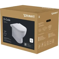 Duravit D-Code WC-Set bodenst.Vorwand, Rimless 40370900A1