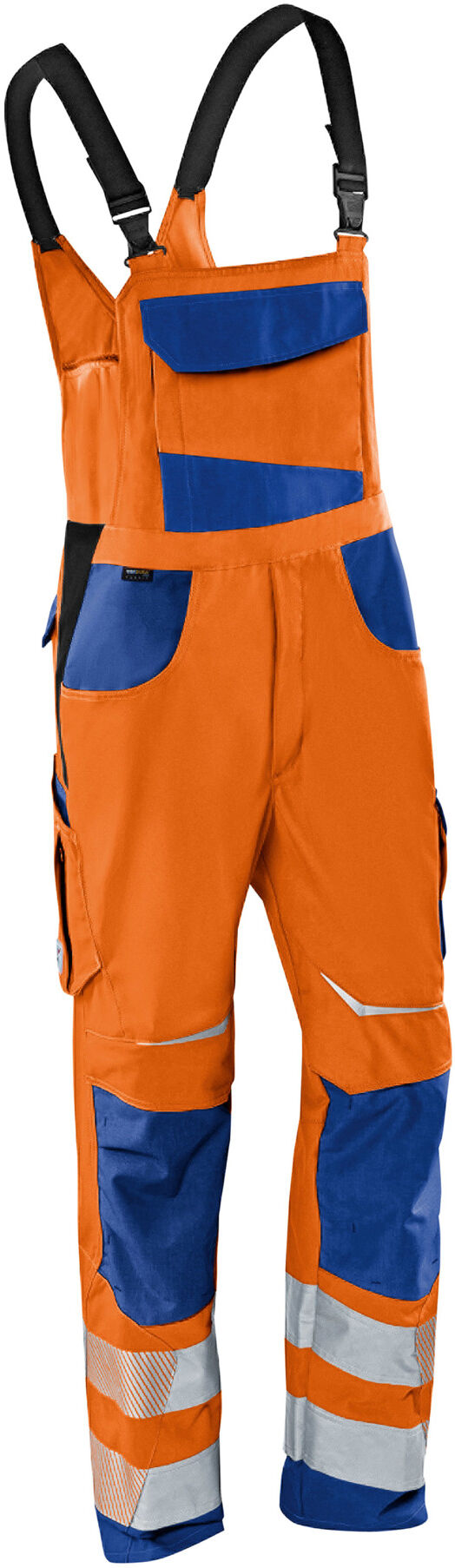 Kübler PSA Reflectiq Latzhose 3207 warnorange/kbl.blau 25 ; Kübler Workwear (3207 8340-3746-25)