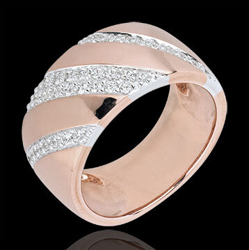 Edenly Ring Intensiv - RosÃ©- und WeiÃŸgold - Diamanten