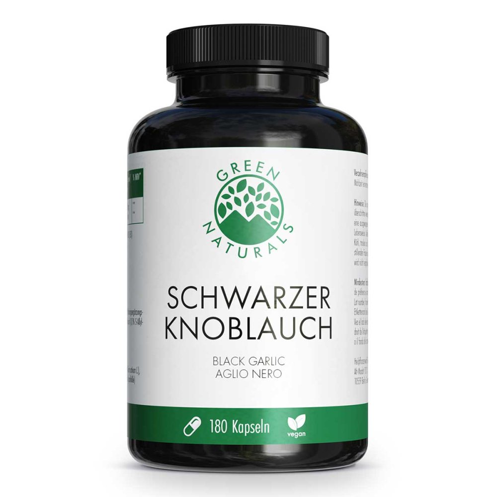 Heilpflanzenwohl GmbH Green Naturals Schwarzer Knoblauch 750mg Kapseln vegan 18778220