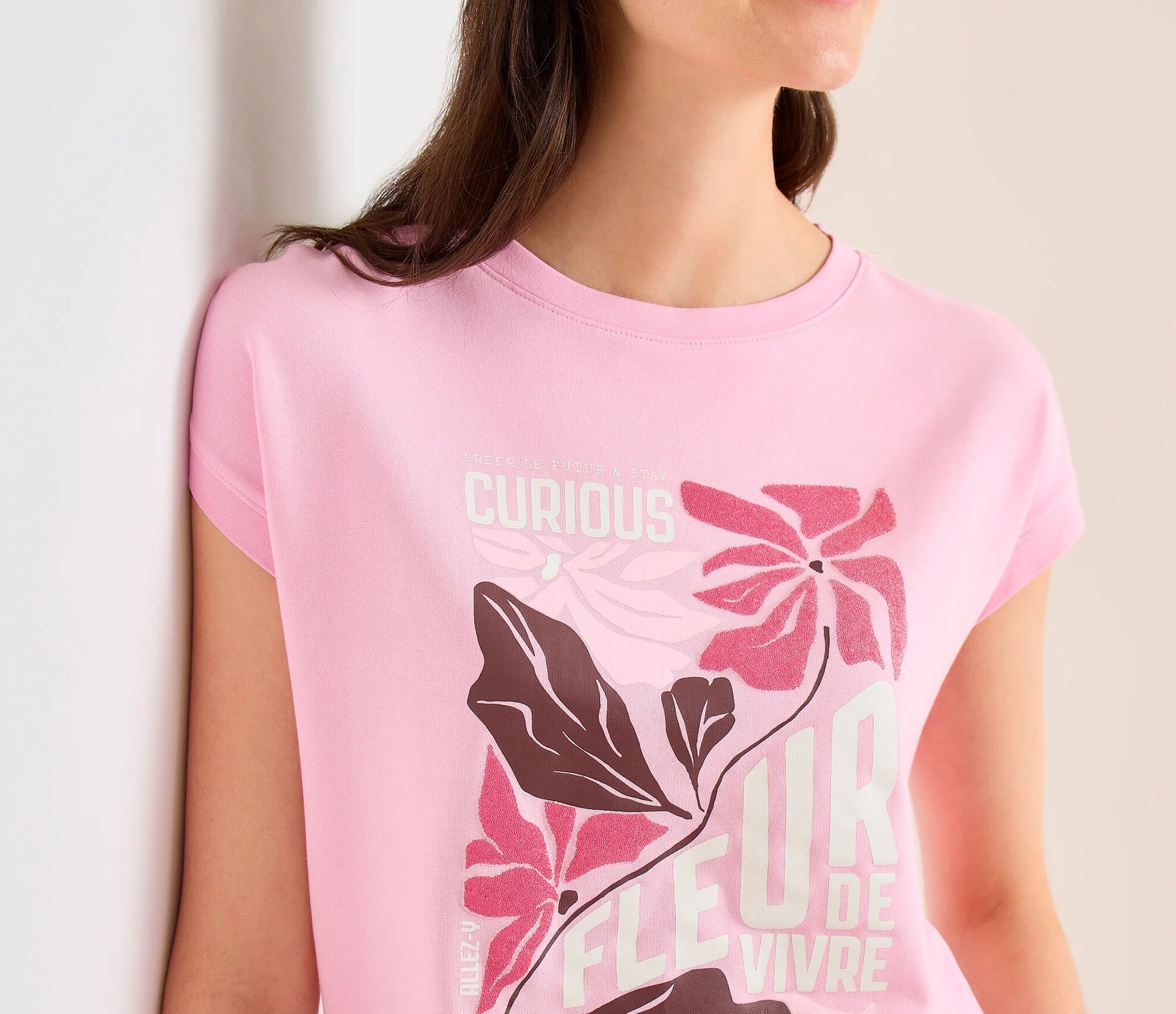 Tchibo - Cecil Placement-Shirt - Damen - Gr. M - rosa
