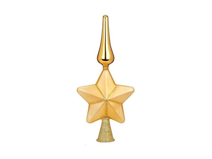 Weihnachtsbaumkugel Stern Inkagold 29 cm , gold (goldfarben), H:29cm, Glas, Weihnachtsbaumkugeln, Weihnachtsbaumkugel