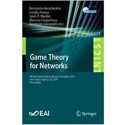 Game Theory for Networks, Fachbücher von Longbo Huang, Marceau Coupechoux, Konstantin Avrachenkov, Anastasios Giovanidis
