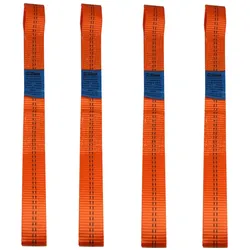 TRUTZHOLM 4 Gurtschlaufen Doppelschlaufe Spanngurt für Motorrad Motorradspanngurt ORANGE