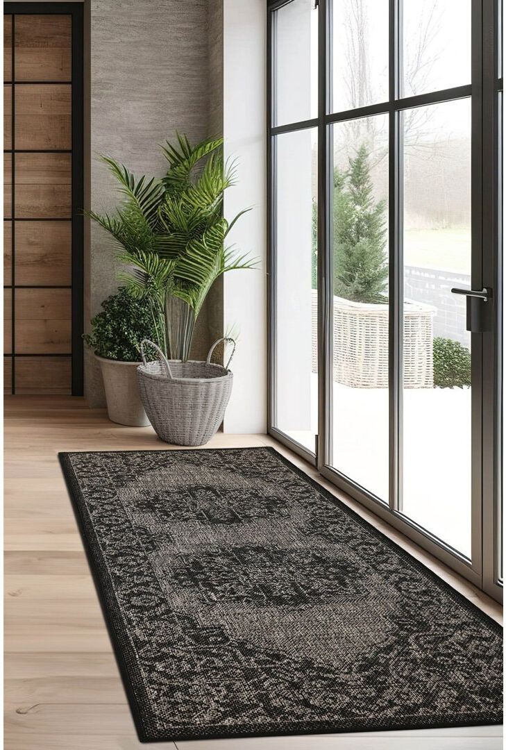 Lark Manor Oriental Area Rug Green Runner 60 x 230 cm