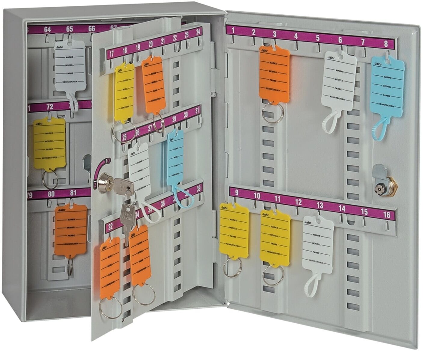 Eichner Schlüsselschrank aus Metall mit abnehmba (9201-00003)