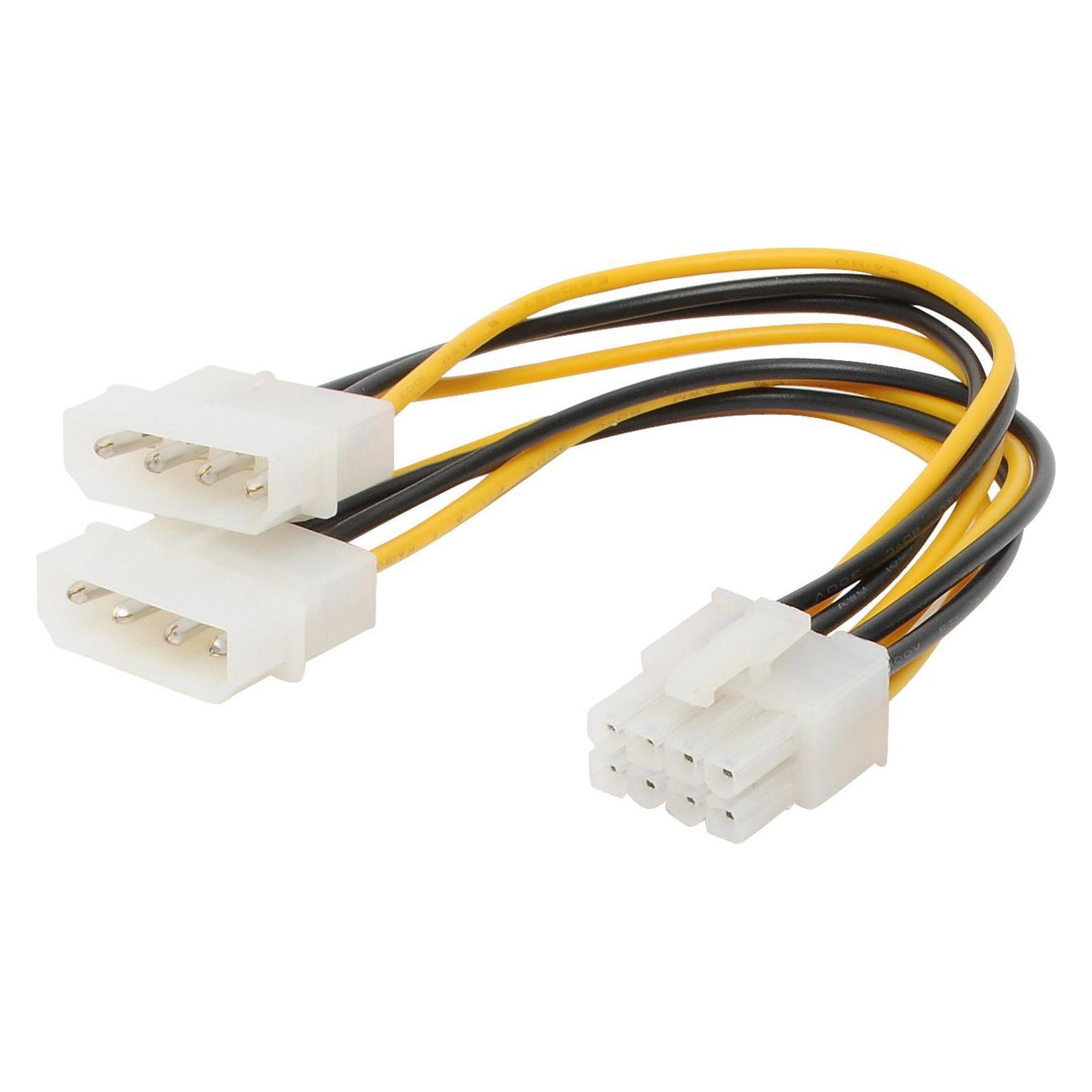 Shiverpeaks S/CONN maximum connectivity Internes Stromkabel 2x 13.3 cm Stecker auf 8-pol PCI Express, 0,13m (13 cm) (78218-HQ)