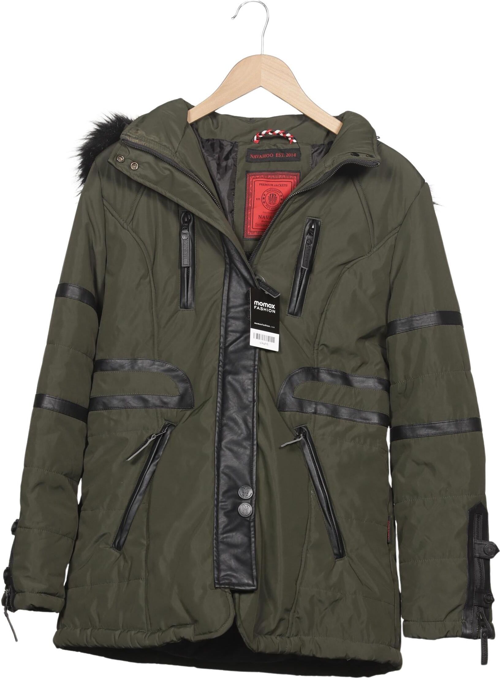 Navahoo Damen Mantel, Grün, Gr. XL, Synthetik - Second Hand