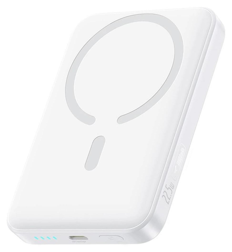 Baseus Enerfill FM11 Ultra-Mini Powerbank 10000mAh 22,5W MagSafe compatibel met USB-C kabel, Wit