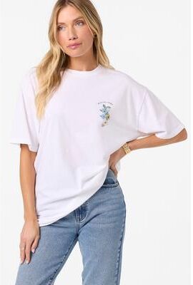 O'Neill s Petal Oversized T-Shirt in White, Size XS