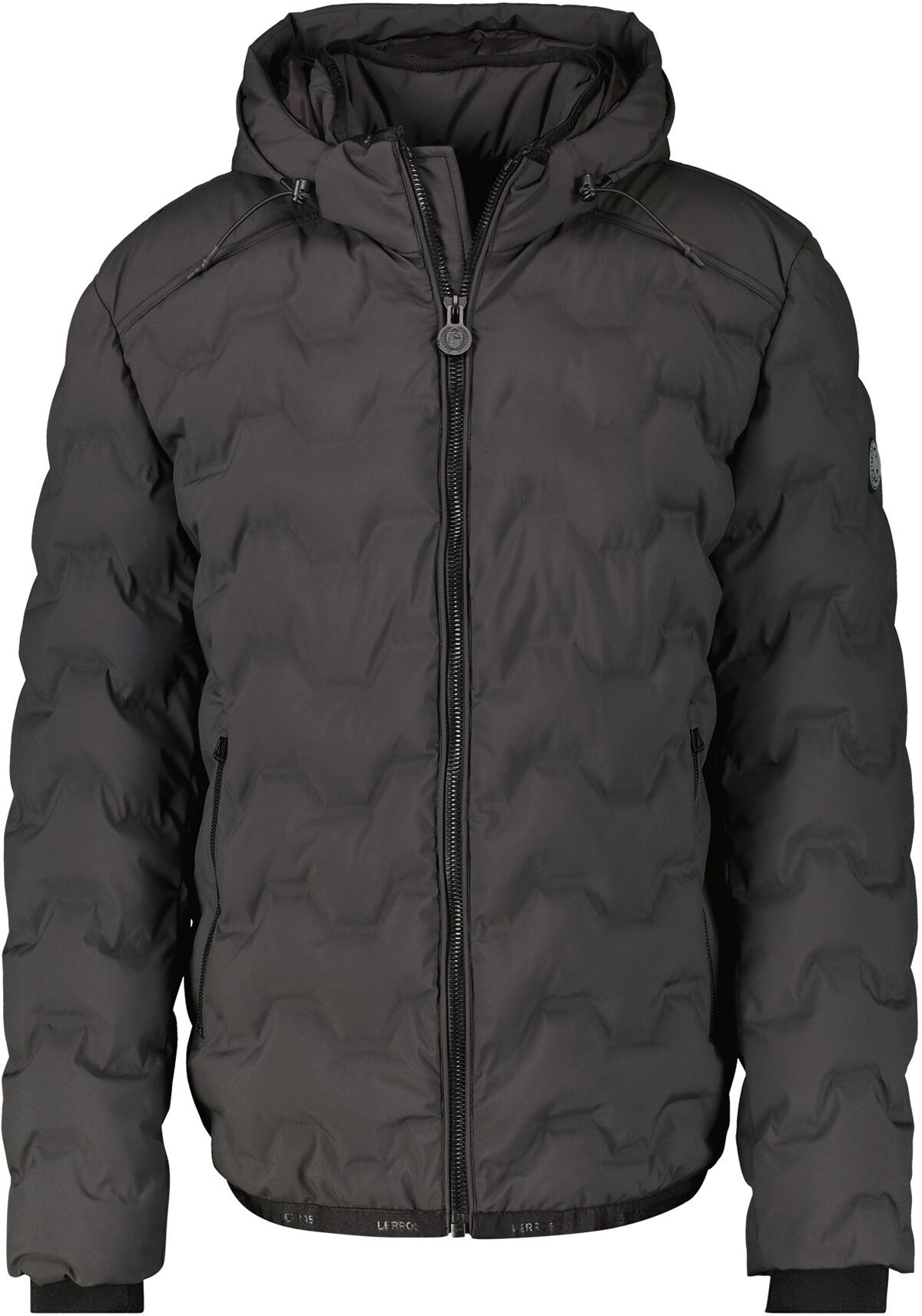Outdoorjacke LERROS "Leichter Kapuzen-Blouson", Herren, Gr. XL, schwarz, 100% Polyester, Jacken Outdoorjacke schwarz XL